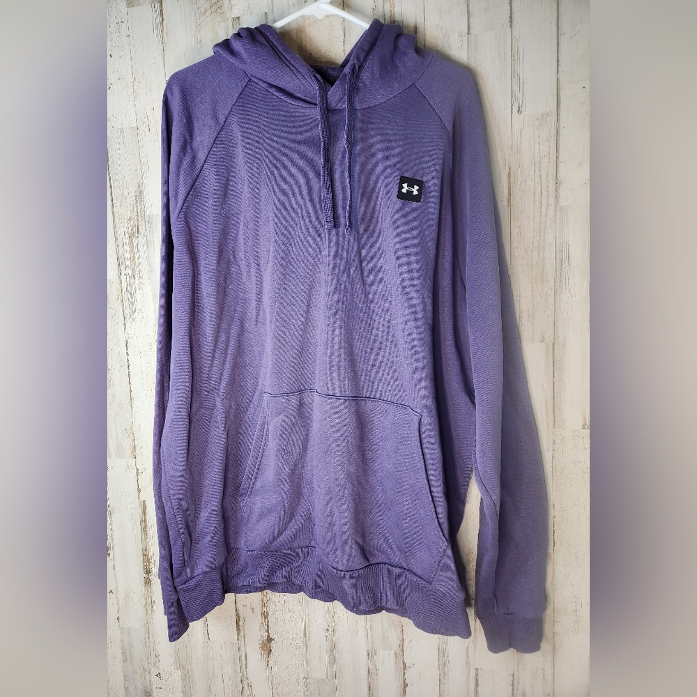 Under Armour Men's Rival Fleece Pullover Hooded Hoodie XXL Twilight Purple